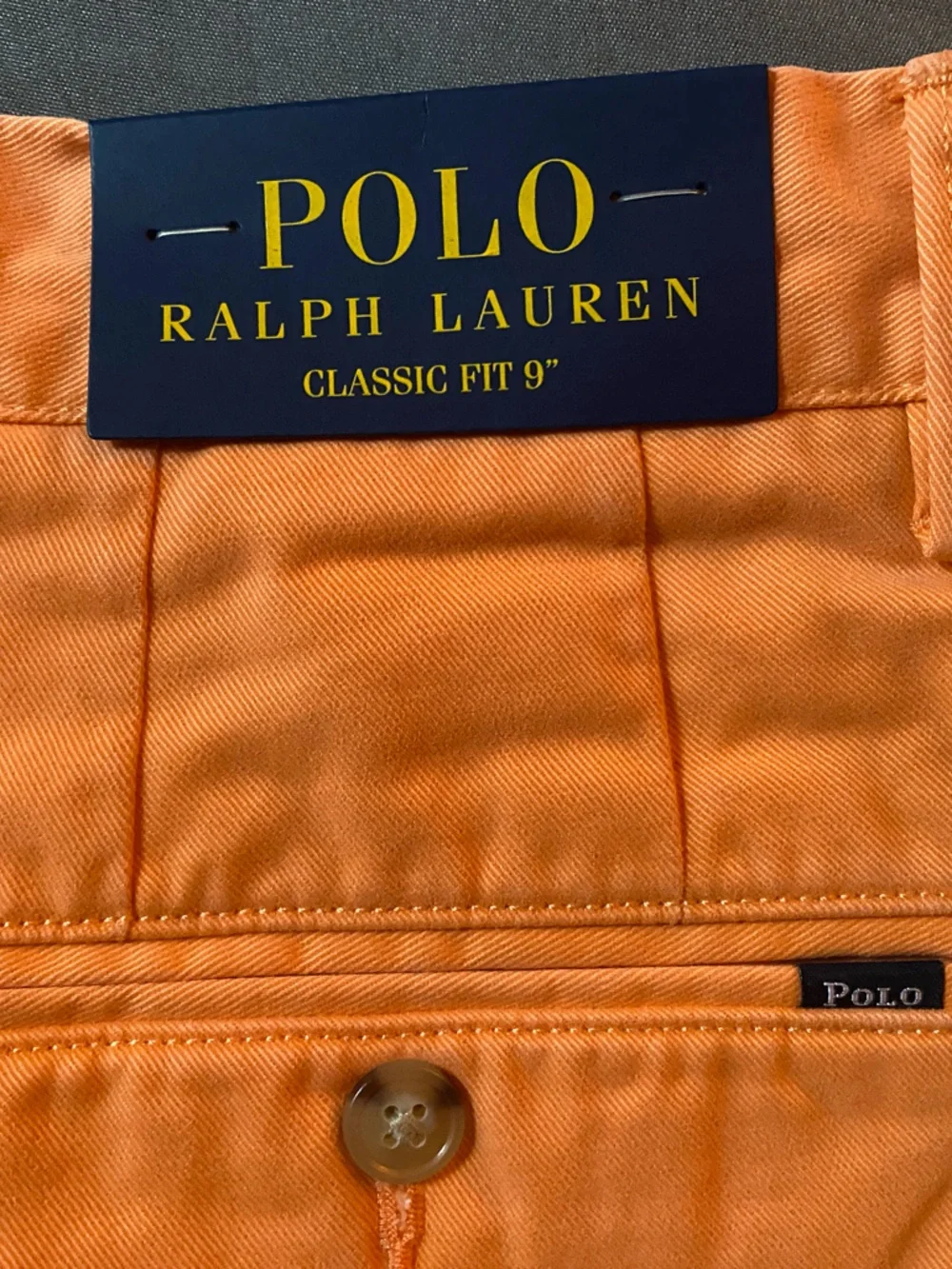 Polo by Ralph Lauren Orange Flat-Front Men’s Shorts